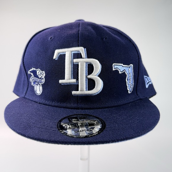 New Era Other - Rare Tampa Bay Rays New‎ Era Navy Identity 9Fifty SnapBack Hat